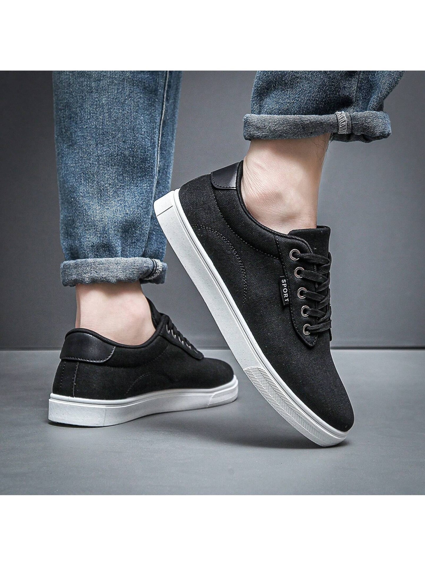 Versatile Men's Slip-On Casual Athletic Shoes