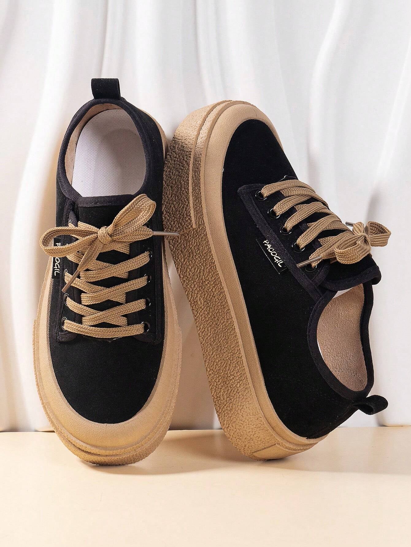 Stylish, Sporty Lace-Up Women's Skate Shoes