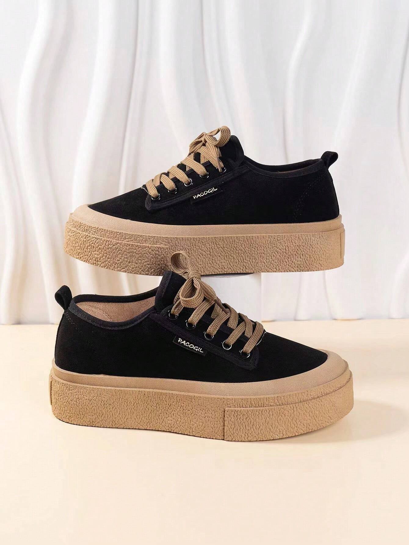 Stylish, Sporty Lace-Up Women's Skate Shoes