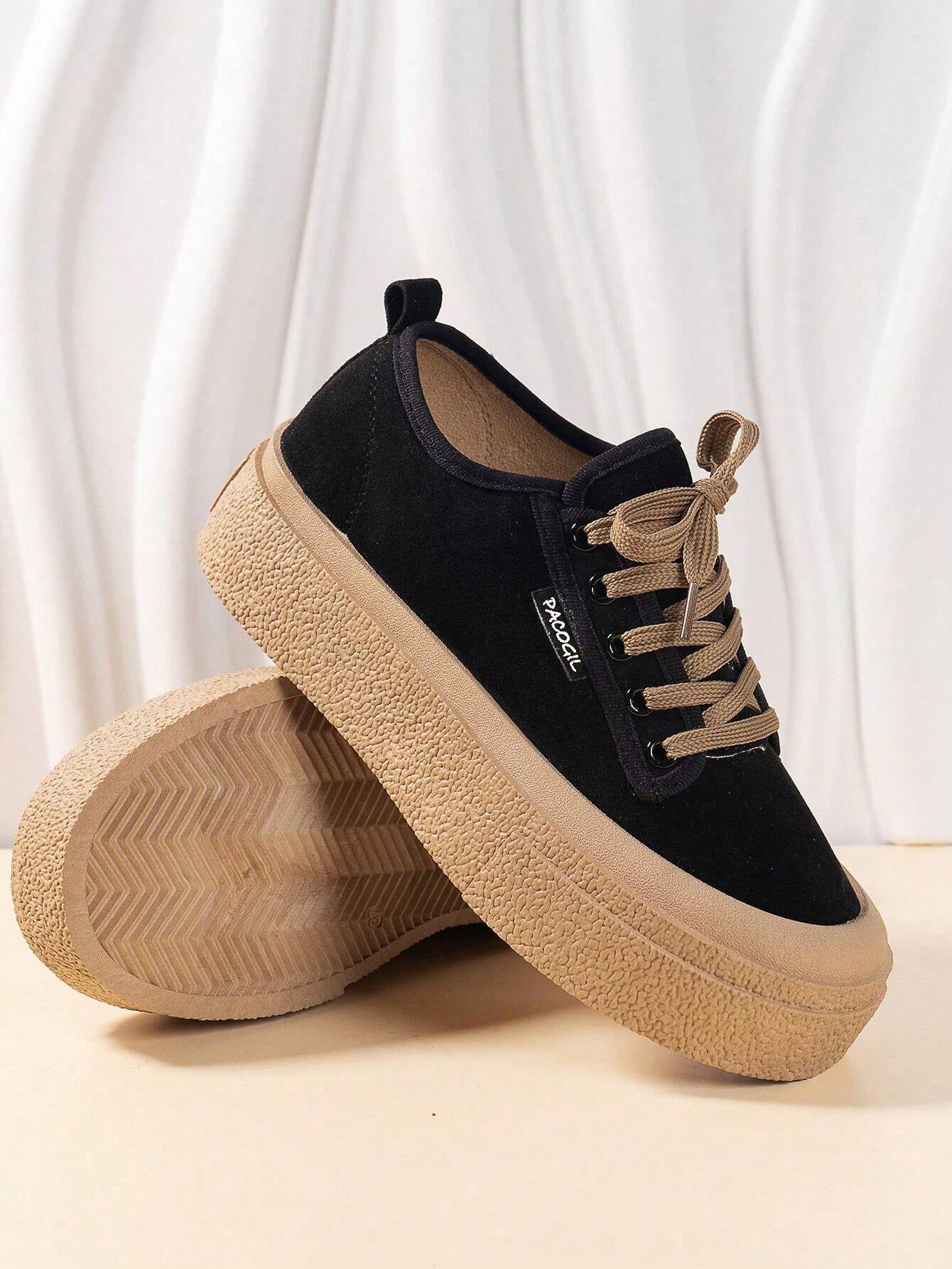 Stylish, Sporty Lace-Up Women's Skate Shoes